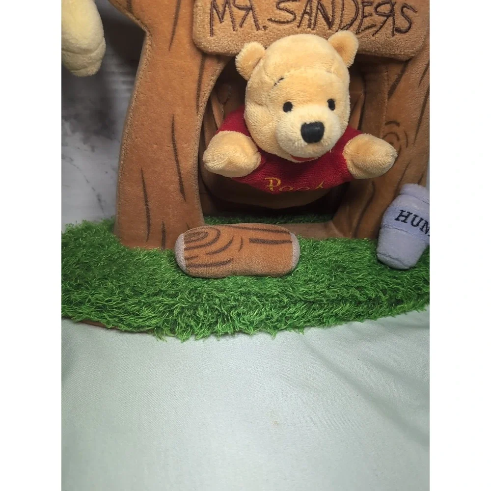 Disney Store Plush Winnie The Pooh Mr Sanders Tree House Wall Hanger Shelf Siter